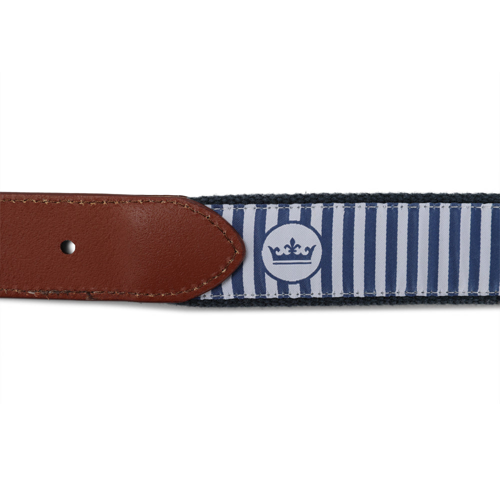 Peter Millar Georgetown Embroidered Leather Belt