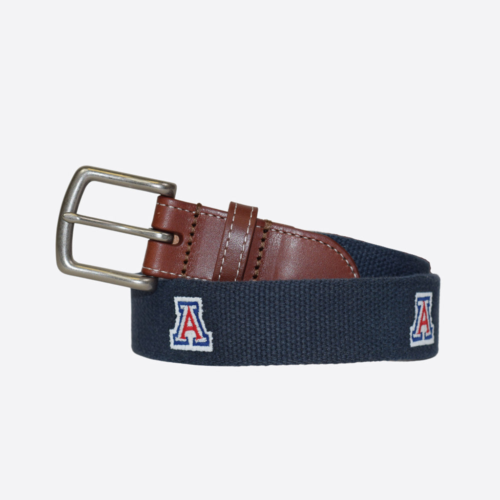 Peter Millar Arizona Wildcats Leather Belt