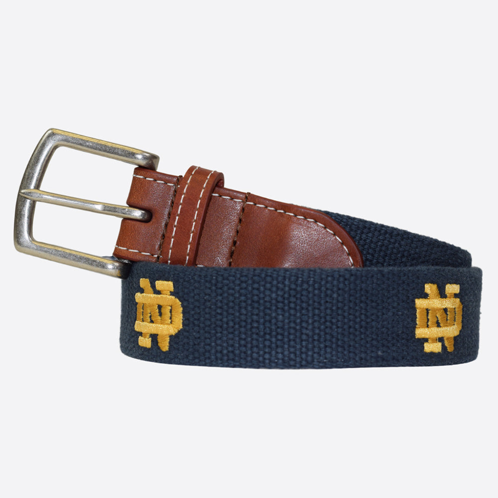 Notre Dame Embroidered Belt by Peter Millar