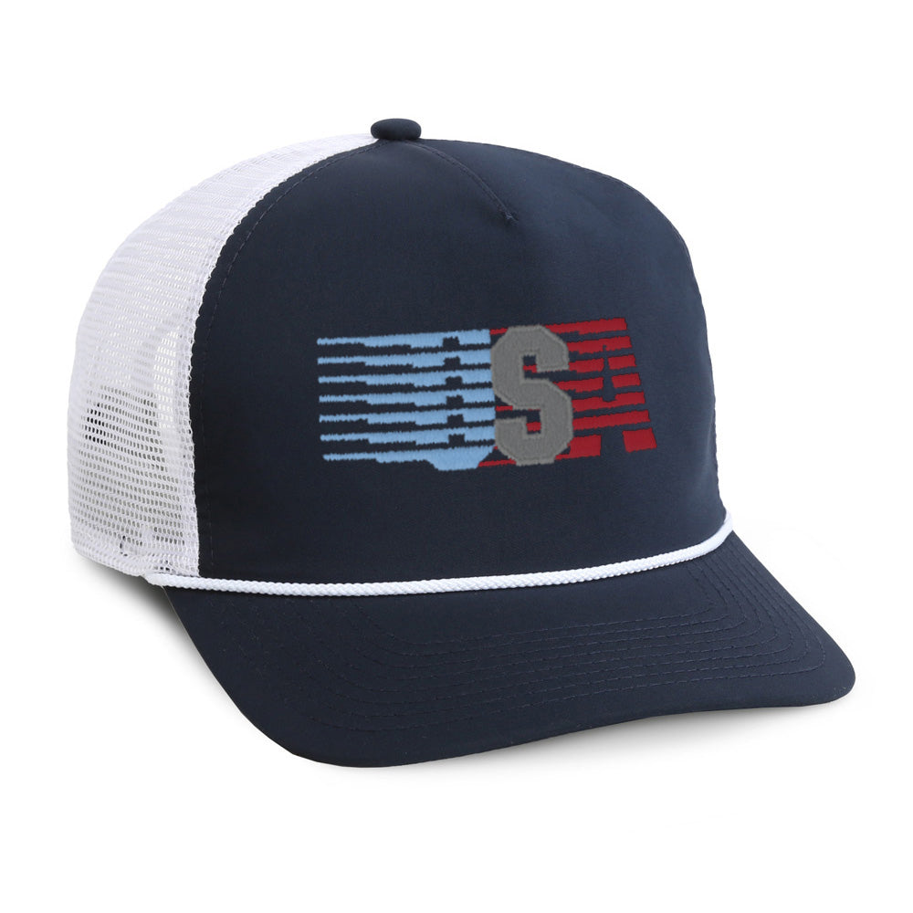 USA Meshback Rope Cap for Outdoor Performance