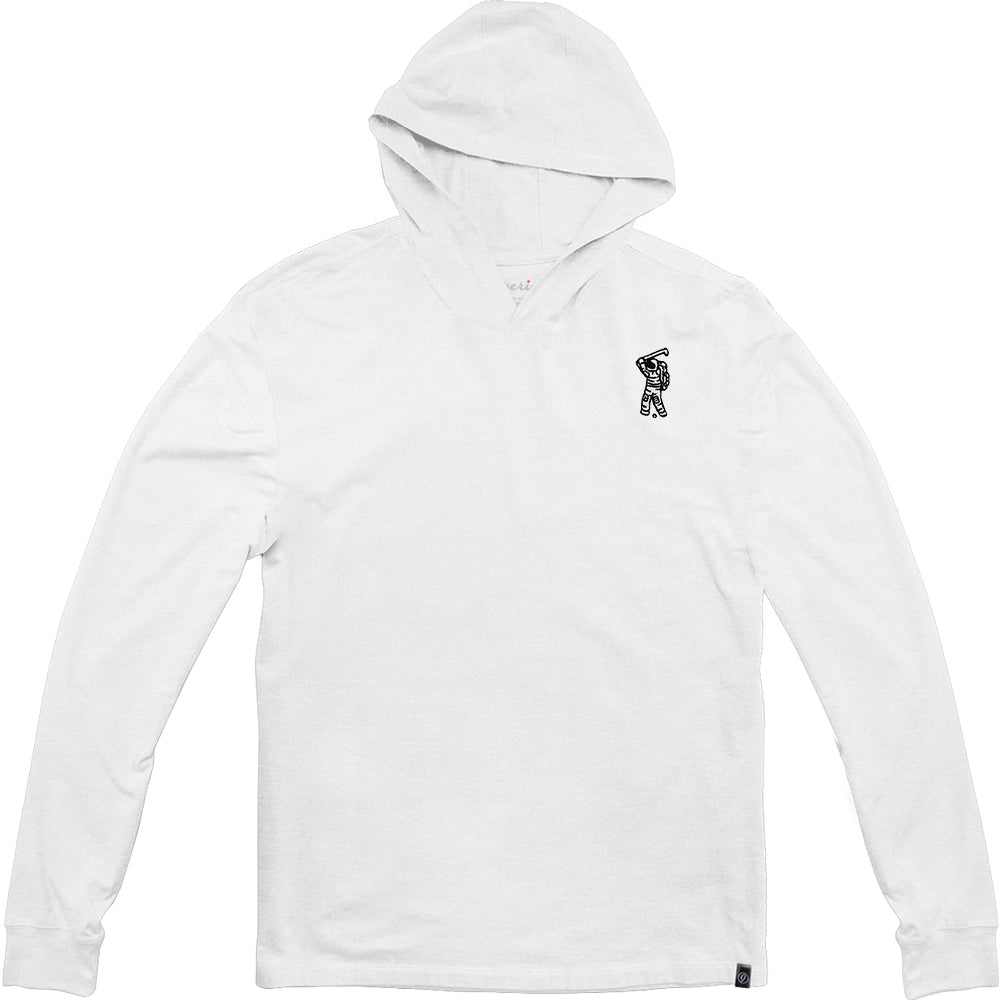 Moon Man Hooded Long Sleeve Shirt for Casual Wear
