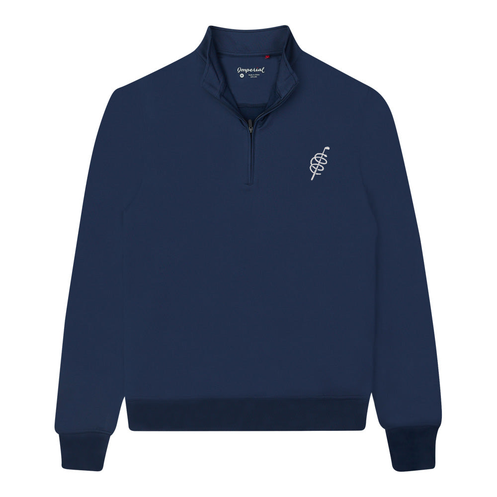 Men's Long Sleeve Quarter Zip Pullover for Active Wear