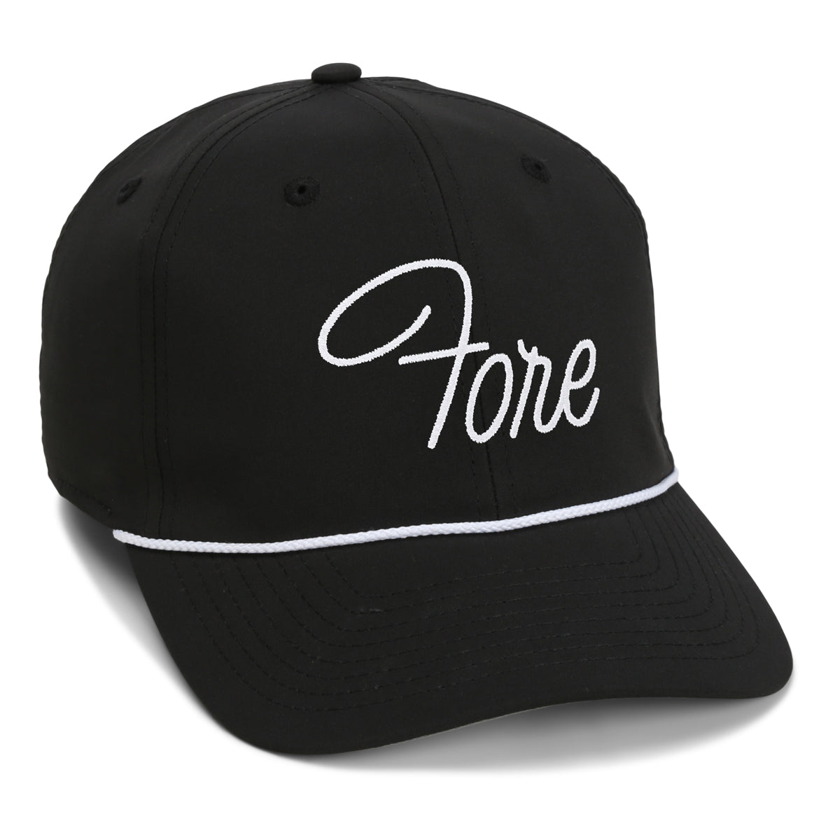Fore the Ladies Performance Rope Cap - 6-Panel Design
