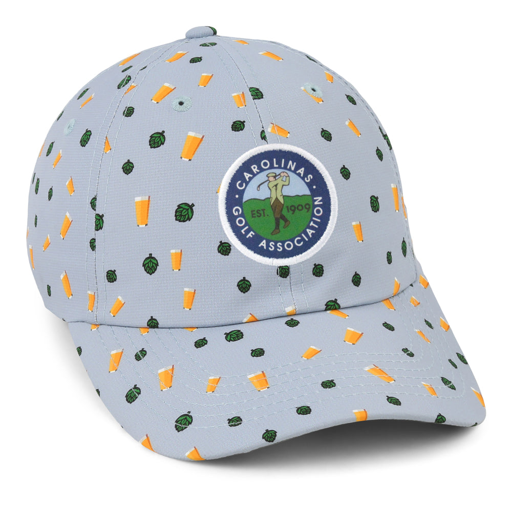 Micro Print Performance Golf Cap by Carolinas Golf