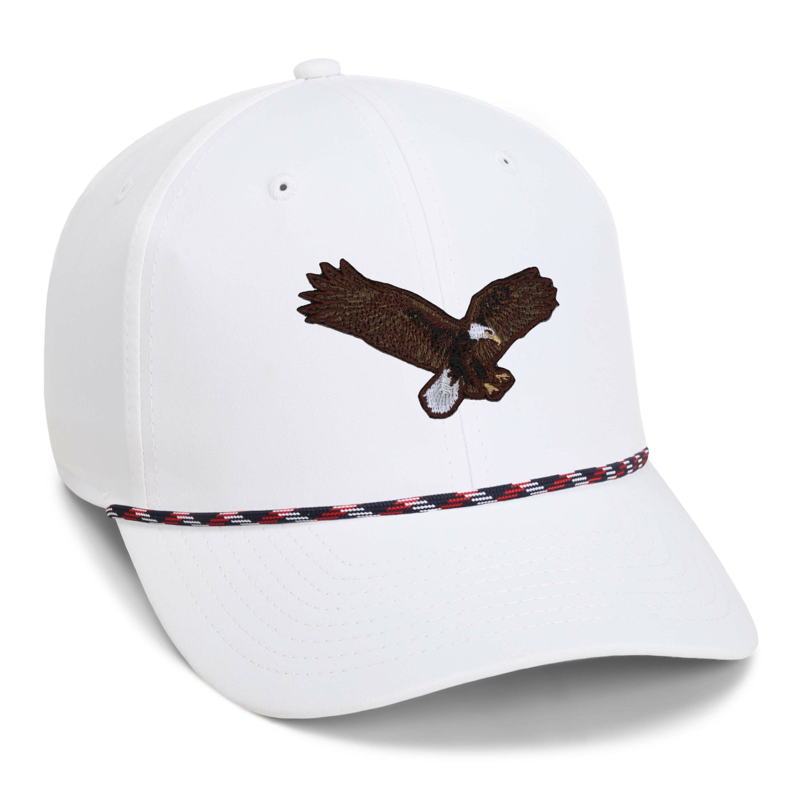 Bald Eagle 6-Panel Rope Cap for Active Lifestyles