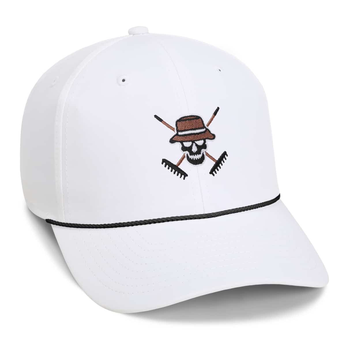 Skull & Cross Rope Cap - 6-Panel Performance Hat
