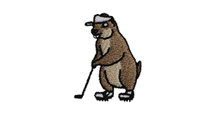 White Visor Gopher Putter for Golf
