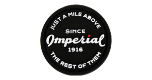 Circle Rubber Patch - Imperial Script Design
