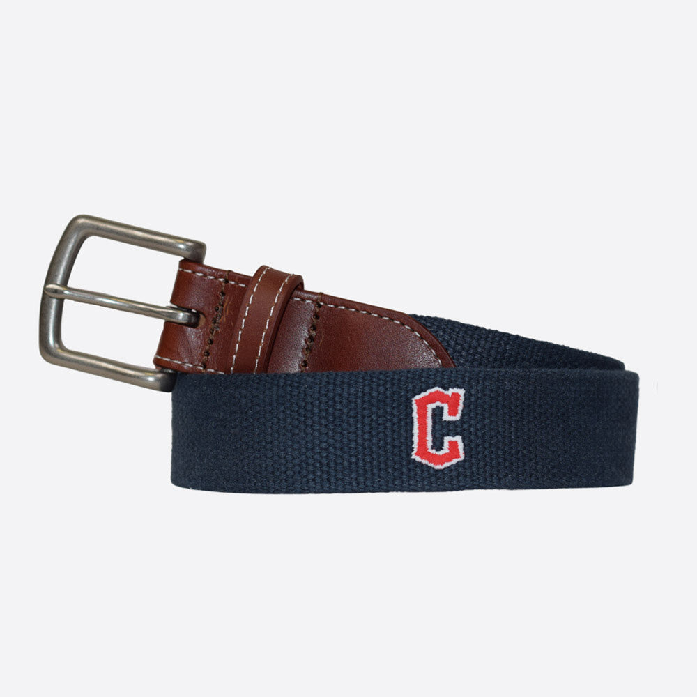 Peter Millar MLB Guardians Leather Belt